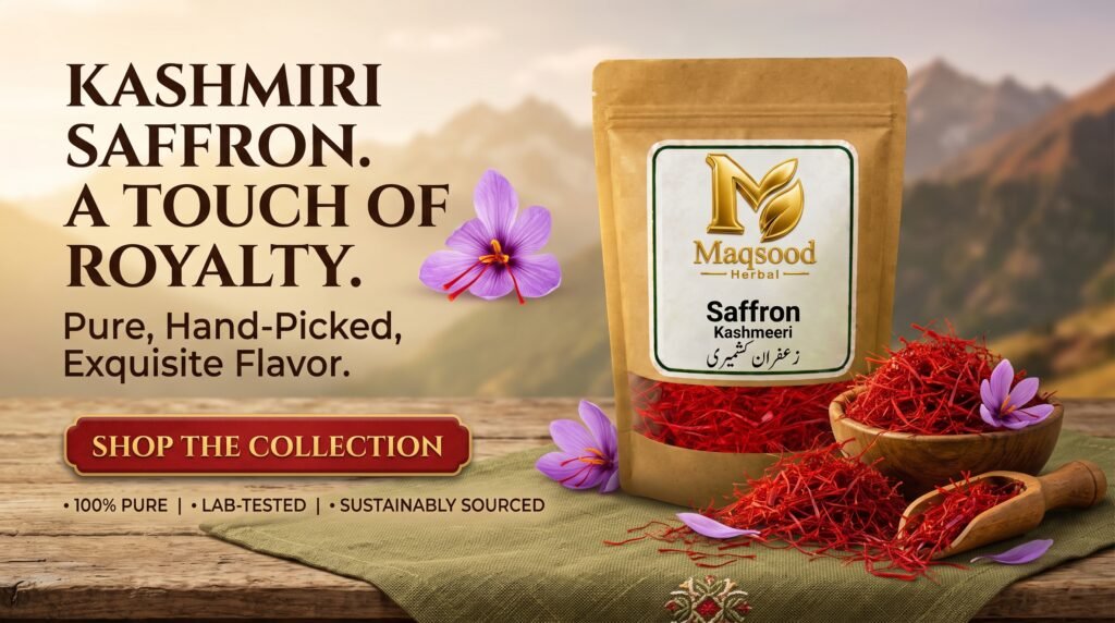 Pure Kashmiri saffron (zafran) by Maqsood Herbal Store